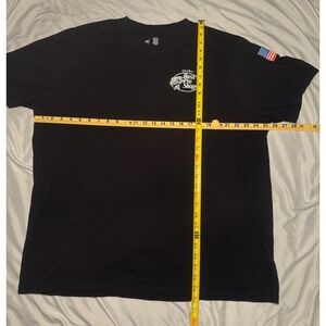 Bass Pro Shops Graphic T-Shirt Mens 2XL Black Cowboys Keep It Reel Fishing Tee